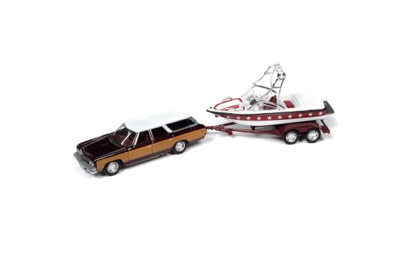 JOHNNY LIGHTNING 1/64scale 1973 Chevy Caprice Wagon & Mastercraft ...