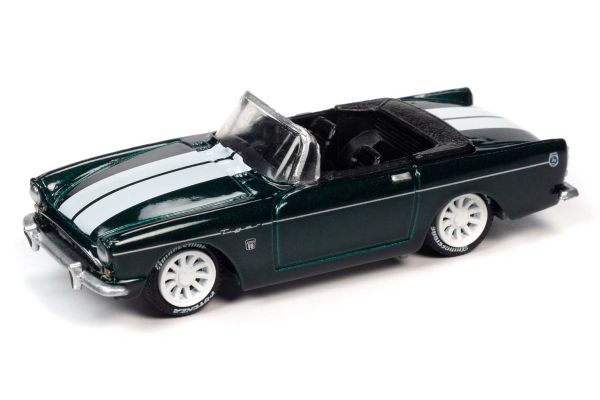 JOHNNY LIGHTNING 1/64scale 1965 Sunbeam Tiger Dark Green / White Stripe  [No.JLCG023A2DG]