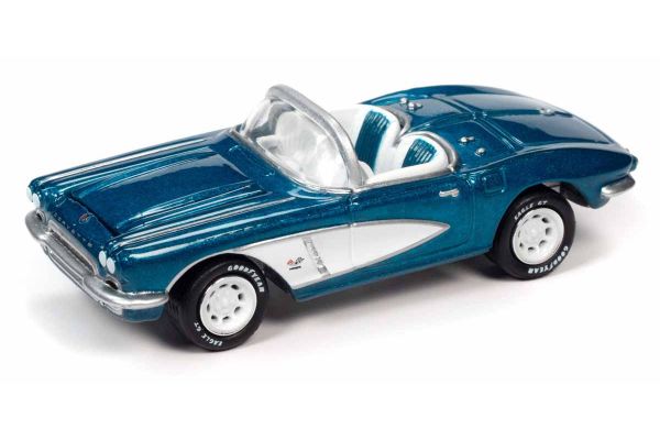 JOHNNY LIGHTNING 1/64scale 1962 Chevy Corvette Metallic Blue  [No.JLCG023B3BL]