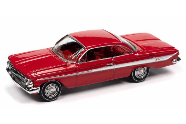 JOHNNY LIGHTNING 1/64scale 1961 Chevy Impala SS 409 Romantic Red  [No.JLCG023B4R]