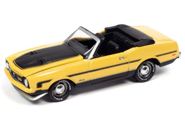 JOHNNY LIGHTNING 1/64scale 1972 Ford Mustang Convertible Yellow  [No.JLCG024A3Y]