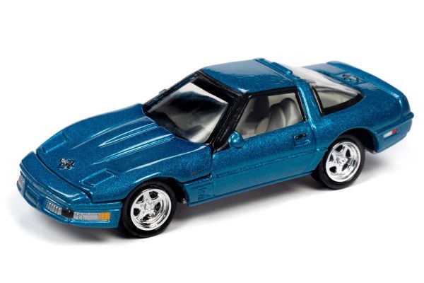 JOHNNY LIGHTNING 1/64scale 1995 Chevy Corvette ZR-1 Blue  [No.JLCT004B3BL]