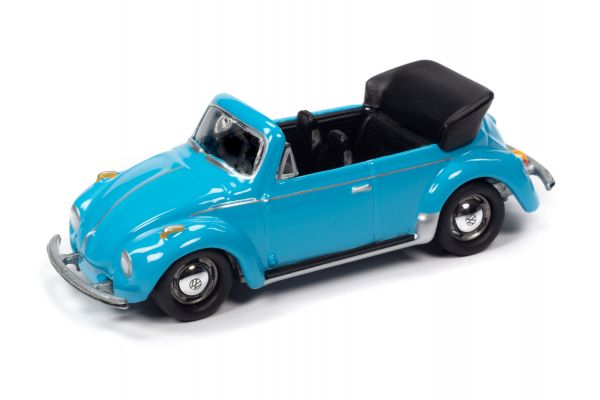 JOHNNY LIGHTNING 1/64scale 1975 VW Super Beetle Convertible Blue  [No.JLCT005A1BL]