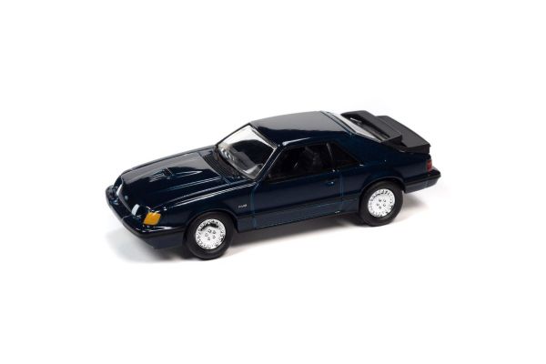 JOHNNY LIGHTNING 1/64scale 1985 Ford Mustang SVO Midnight Blue  [No.JLCT007A2B]