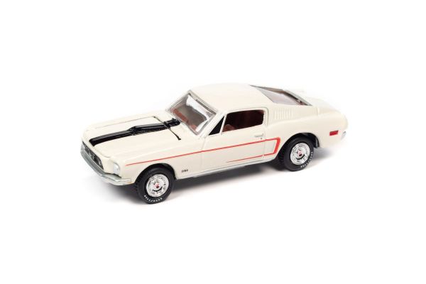 JOHNNY LIGHTNING 1/64scale 1968 Ford Mustang GT 428 Cobra Jet White  [No.JLCT008AW]