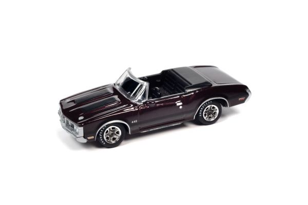 JOHNNY LIGHTNING 1/64 1970 オールズモデル 442 バーガンディ  [No.JLCT011DBG]