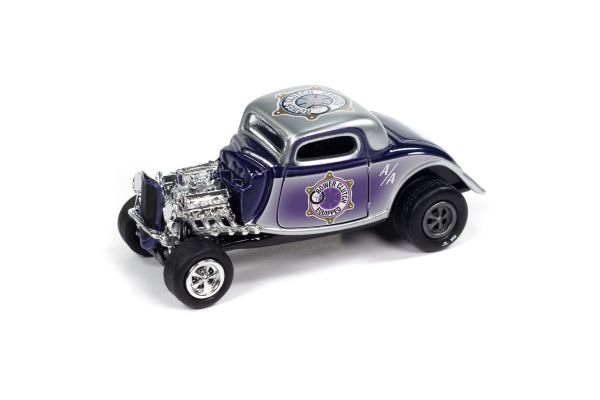 JOHNNY LIGHTNING 1/64scale 1934 Ford Coupe Crower Cams Purple  [No.JLCT013BPL]
