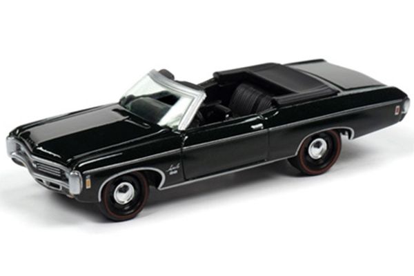 JOHNNY LIGHTNING 1/64scale 1969 Chevrolet Impala SS Convertible (Fathom Green)  [No.JLMC022B4G]