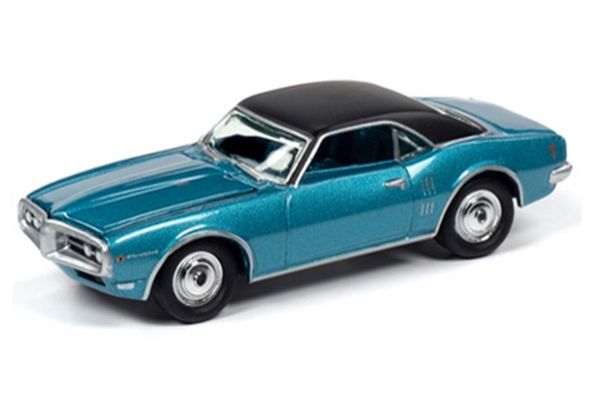 JOHNNY LIGHTNING 1/64scale 1968 Pontiac Firebird (Meridian Turquoise)  [No.JLMC022B5BL]