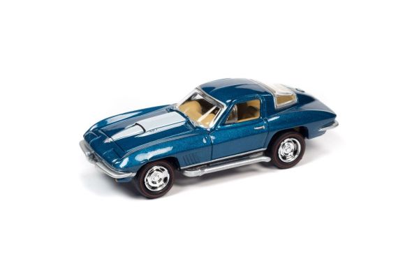 JOHNNY LIGHTNING 1/64scale 1967 Chevy Corvette Marina Blue / White  [No.JLMC029A6BL]