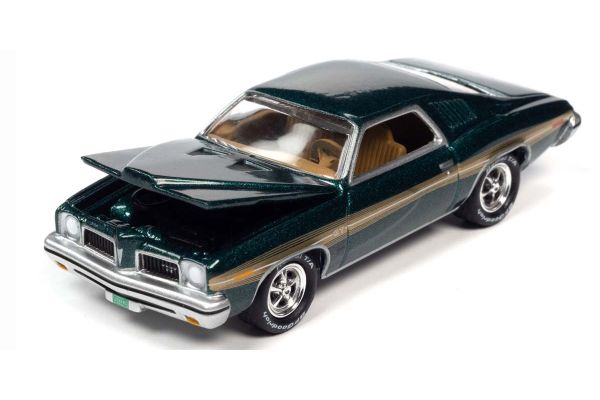 京商 ミニカー | JOHNNY LIGHTNING 1/64 1973 ポンティアック ルマン GTO バーダントグリーン/GTストライプ  [No.JLMC030A4GR]