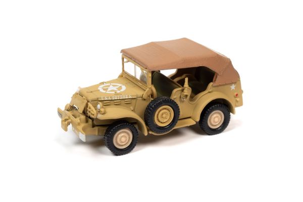 JOHNNY LIGHTNING 1/64scale WWII Dodge WC57 Command Car Tan / canvas roof US military specifications  [No.JLML006A1T]