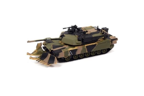 JOHNNY LIGHTNING 1/100scale M1A1 Abrams Tank With camouflage mine plow (demining device)  [No.JLML006A4C]
