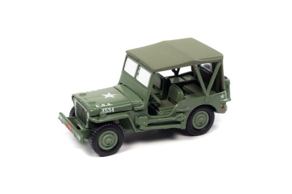 JOHNNY LIGHTNING 1/64scale Willys Jeep Olive drab  [No.JLML007A6]