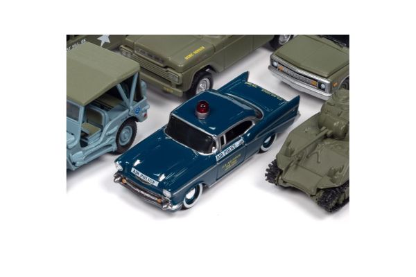 JOHNNY LIGHTNING 1/64 1957 シェビー ベルエアー USエアフォース ポリス  [No.JLML011B3AP]