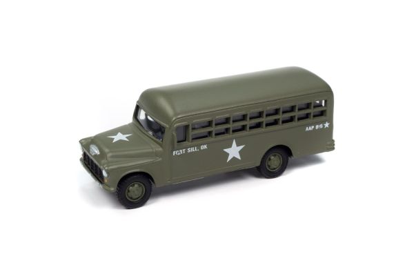 JOHNNY LIGHTNING 1956 シェビー バス USアーミー ベーシック トレーニング  [No.JLML011B4BT]