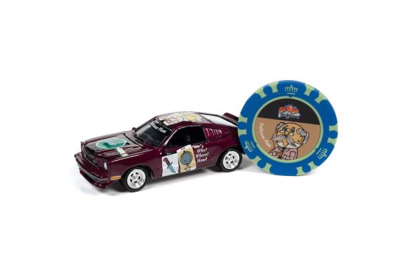 JOHNNY LIGHTNING 1/64scale Crew 1978 Professor Mustang Plum (with poker chips)  [No.JLPC003FP]
