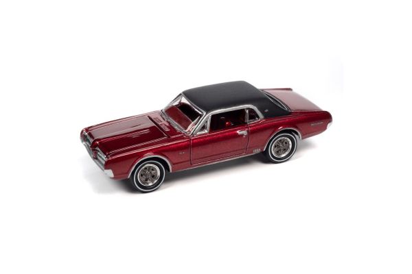 JOHNNY LIGHTNING 1/64 USPS 1967 マーキュリー クーガー XR-7 GT ディープレッド  [No.JLPC011AR]