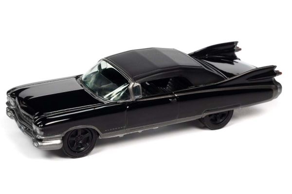 JOHNNY LIGHTNING 1/64scale 1959 Cadillac Eldorado Convertible Black / Silver  [No.JLSF019A6BS]