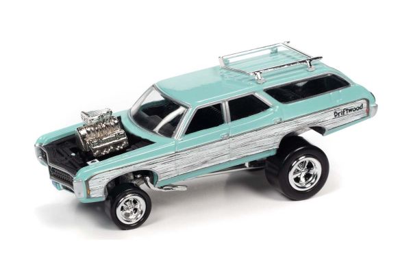 JOHNNY LIGHTNING 1/64scale 1969 Chevy Kingswood Estate Seafoam Green  [No.JLSF020A1SG]