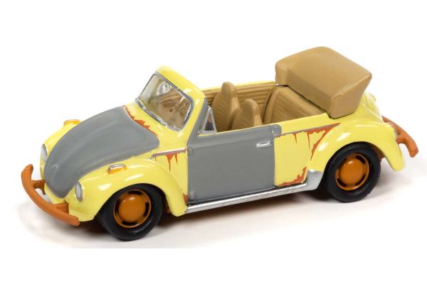 JOHNNY LIGHTNING 1/64scale 1975 VW Super Beetle Yellow  [No.JLSF020A3BY]