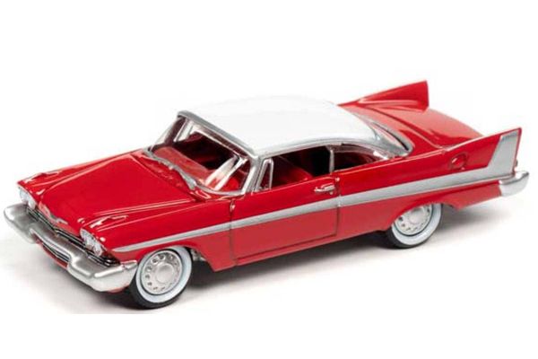 JOHNNY LIGHTNING 1/64scale Christine 1958 Plymouth Fury (Red) Car in the movie 