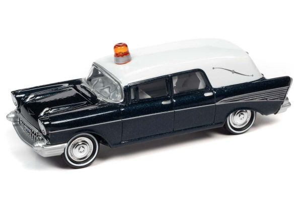 JOHNNY LIGHTNING 1/64scale 1957 Chevy Hearse Blue  [No.JLSP131]