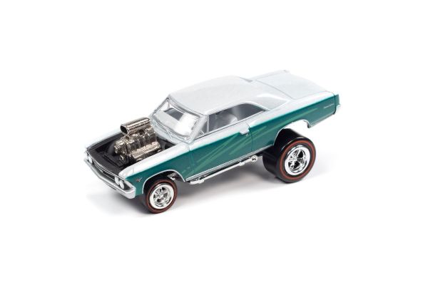 JOHNNY LIGHTNING 1/64scale 1966 Chevy Chevelle Zinger's Green / Pearl White  [No.JLSP208B]