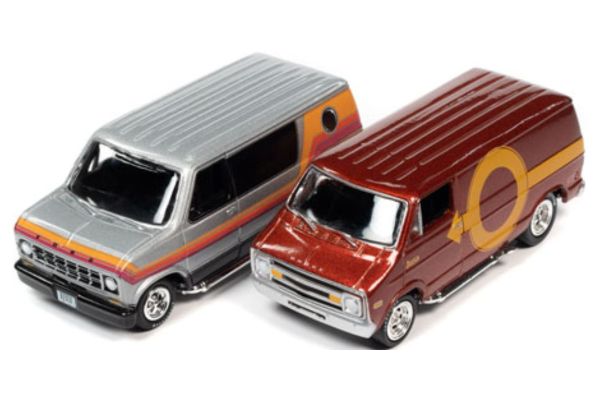 JOHNNY LIGHTNING 1/64 ブギー バン 2台セット 2021 リリース 4 バージョン B  [No.JLSP219B]
