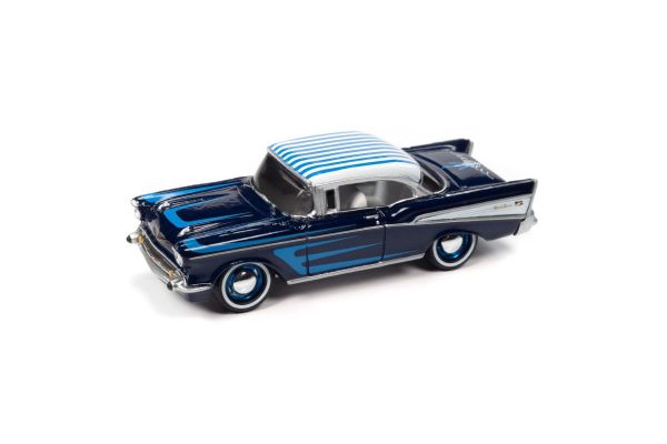 JOHNNY LIGHTNING 1/64scale 1957 Chevy Bel Air Cobalt Blue (Custom)  [No.JLSP230B]