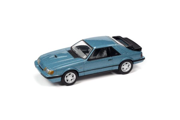 JOHNNY LIGHTNING 1/64scale 1986 Ford Mustang SVO Light Regatta Blue  [No.JLSP247A]