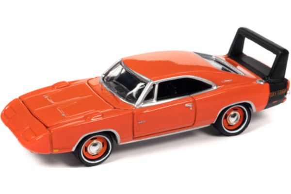 JOHNNY LIGHTNING 1/64 1969 ダッジ チャージャー デイトナ ヘミオレンジ/ブラック  [No.JLSP288A]