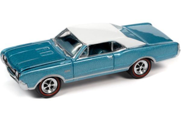 JOHNNY LIGHTNING 1/64scale 1967 Oldsmobile 442 Aquamarine  [No.JLSP289A]