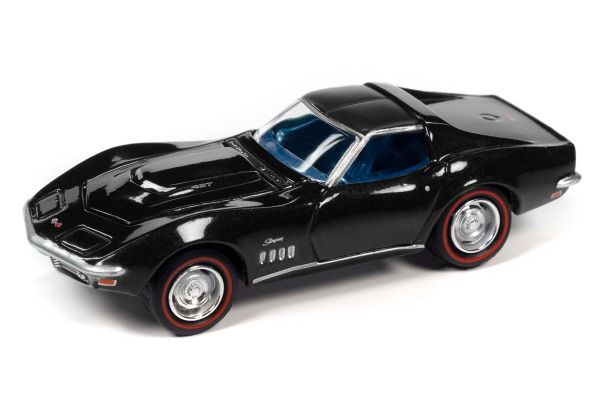 JOHNNY LIGHTNING 1/64 1969 シェビー コルベット ブラック  [No.JLSP291B]