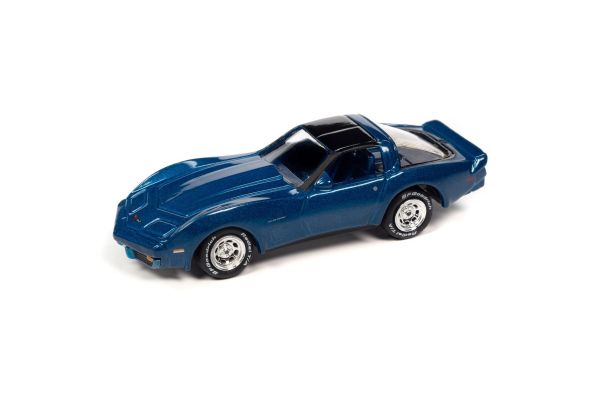 JOHNNY LIGHTNING 1/64scale 1982 Chevy Corvette Stingray Bright Blue  [No.JLSP338B]