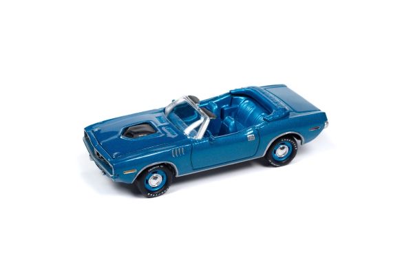 JOHNNY LIGHTNING 1/64scale 1971 Plymouth Cuda Convertible Blue Fire  [No.JLSP375]