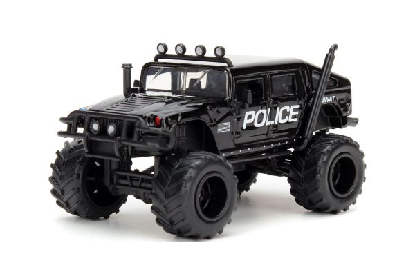 JADA TOYS 1/64 2006 ハマー H1 POLICE ブラック  [No.JT64W26BK4]