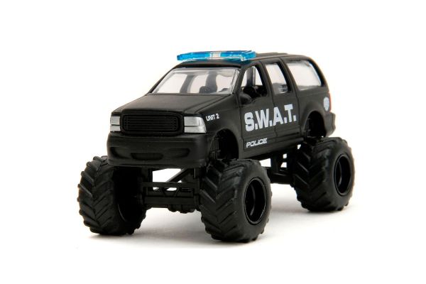 JADA TOYS 1/64scale 2003 Ford Excursion SWAT - Black  [No.JT64W39BK4]