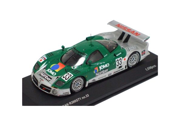 KYOSHO 1/43scale Nissan R390GT1 1998 Le Mans No.33 (JOMOColor) Green [No.K03421D]