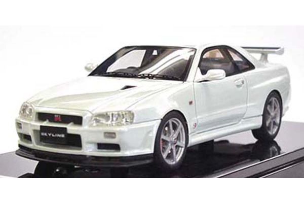 販売終了: KYOSHO 1/43 Nissan Skyline GT-R V-SPEC II (BNR34) White Pearl [No.K04011W]