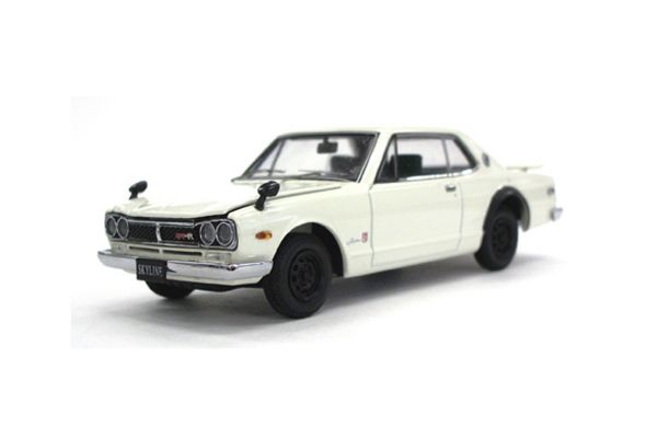 販売終了: KYOSHO 1/43 Nissan Skyline 2000GT-R 1971 KPGC10 (2-Door / with Engine) White [No.K05516W]