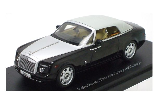 KYOSHO 1/43scale Rolls-Royce Phantom Drophead Coupe Diamond Black [No.K05532DBK]