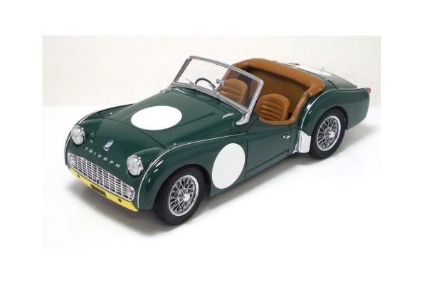 KYOSHO 1/18scale Triumph TR3A Racing Plain Green [No.K08032GY]
