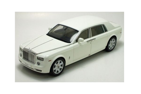 販売終了: KYOSHO 1/18 Rolls-Royce Phantom Extended Wheelbase English White [No.K08841EW]