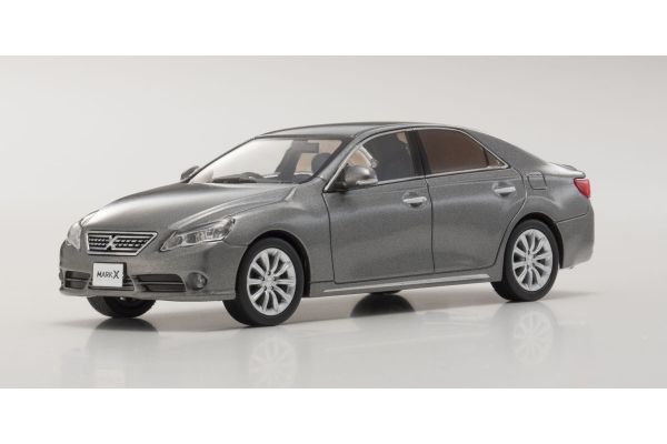 販売終了: KYOSHO 1/43 Toyota Mark X Premium Platium Silver Metallic [No.KS03637S3]