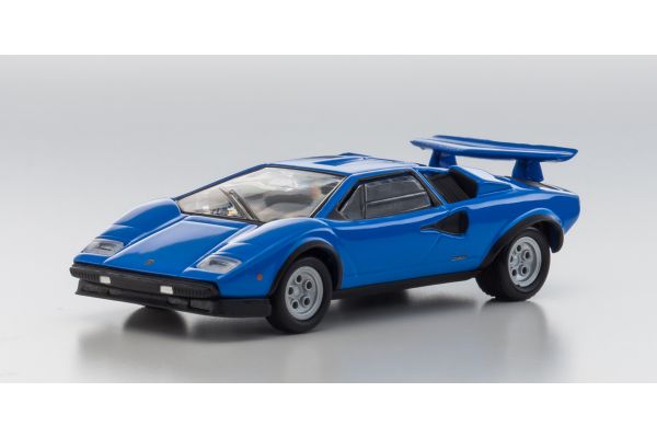 販売終了: KYOSHO 1/64 Lamborghini Countach LP500S Light Blue [No.KS07045A6]