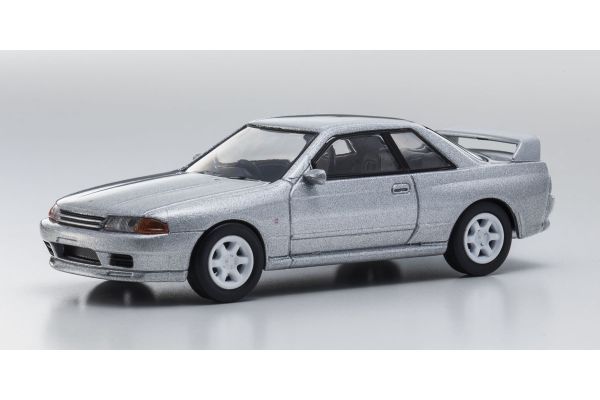 販売終了: KYOSHO 1/64 NISSAN SKYLINE GT-R(BNR32) Silver [No.KS07047A10]