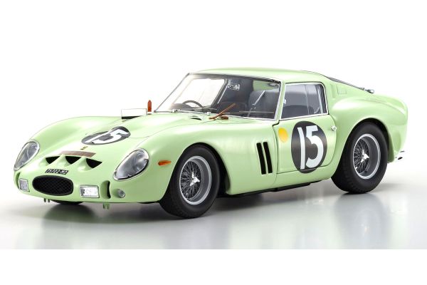 KYOSHO ORIGINAL 1/18scale FERRARI 250GTO 1962 GOOD WOOD #15(LIGHT GREEN)  [No.KS08438C]