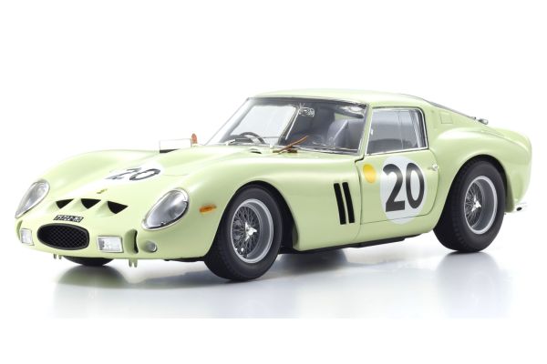京商オリジナル 1/18 フェラーリ 250GTO 1962 LM #20(ライトグリーン)   [No.KS08438E]