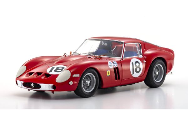 KYOSHO ORIGINAL 1/18scale FERRARI 250GT0 1963 DAYTONA 3H #18(RED)  [No.KS08438F]